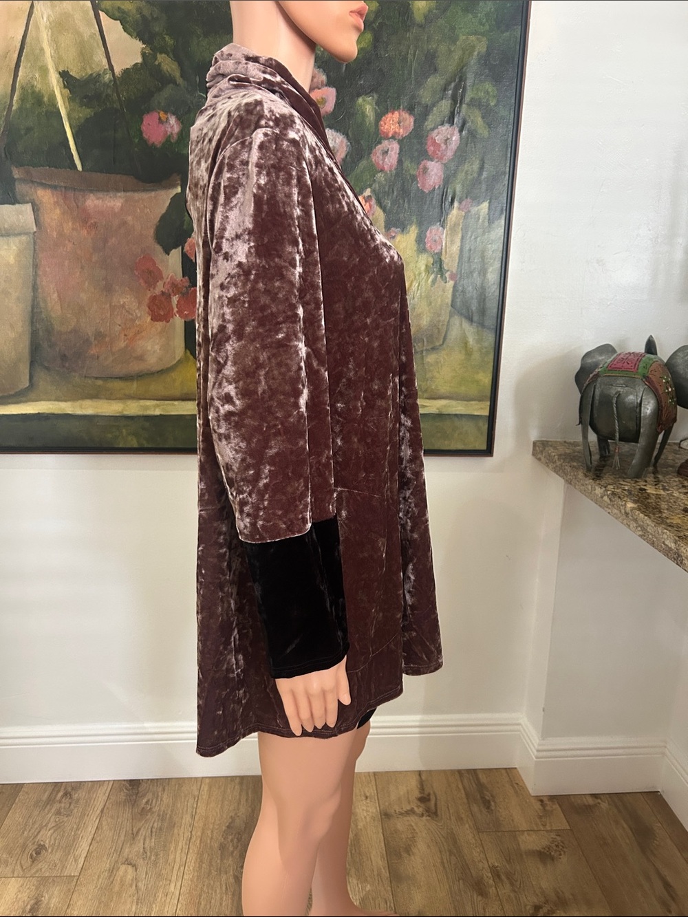 NWT IC by Connie K crushed velvet tunic - Picture 4 of 11